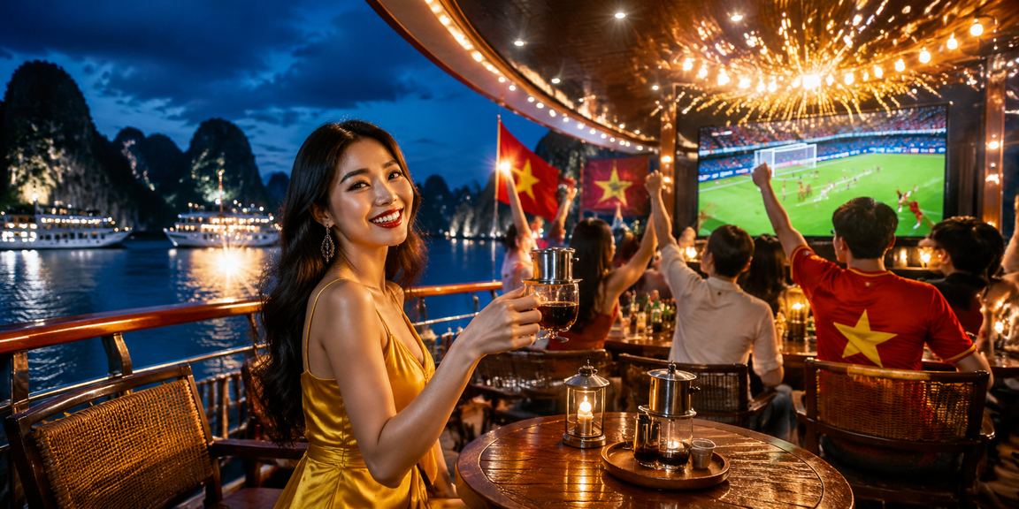 Người dùng chơi cá cược bóng đá tại Hạ Long bên ly cà phê